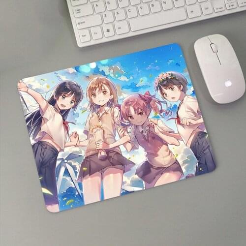 Mouse Pad Gamer Desk Gaming Computer Table Gamers Accessories Mat Mousepad Mausepad Small Mousepad Beautiful Cute Mikoto Misaka