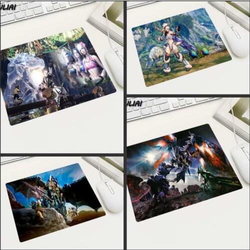 XGZ Personality Player Anime Video Small Mouse Pad Easy To Carry Rubber Non-slip Durable Monster Hunter Laptop Desk Mouse Mat