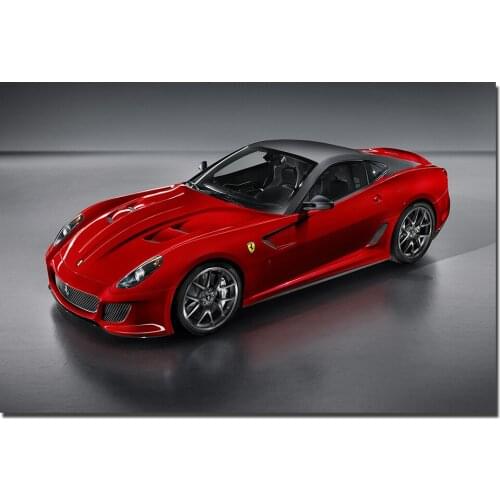Red Supercar 599 GTO Poster Framed Canvas Painting For Home Decor Wall Art Pictures For Living Room