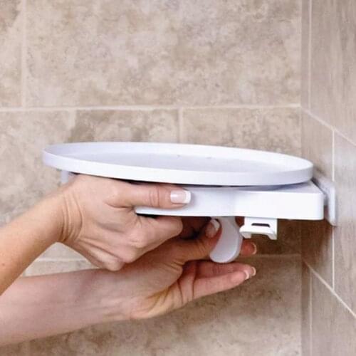 Hot Multi-Function Storage Rack Rotating Shelf Storage Spice Holder Perforated Tray for Bathroom Kitchen Fridge Cosmetics