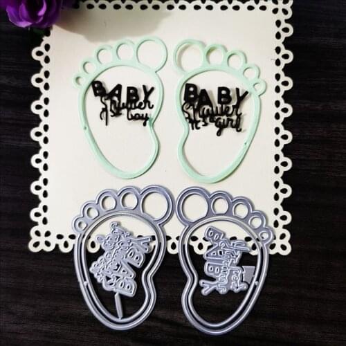 Footprints Metal Cutting Dies for DIY Scrapbooking Album Paper Cards Decorative Crafts Embossing Die Cuts