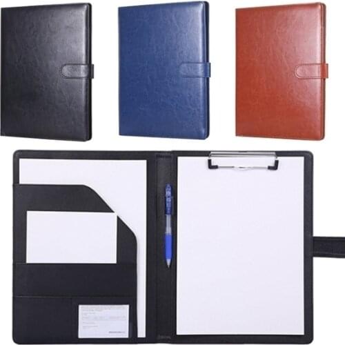 Multifunctional A4 Conference Folder Business Stationery Folder Leather Contract File Folders