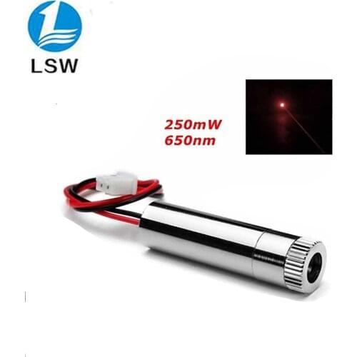 Red laser dot module 250mW 650nm High power laser with focusing DIY engraving machine Laser head
