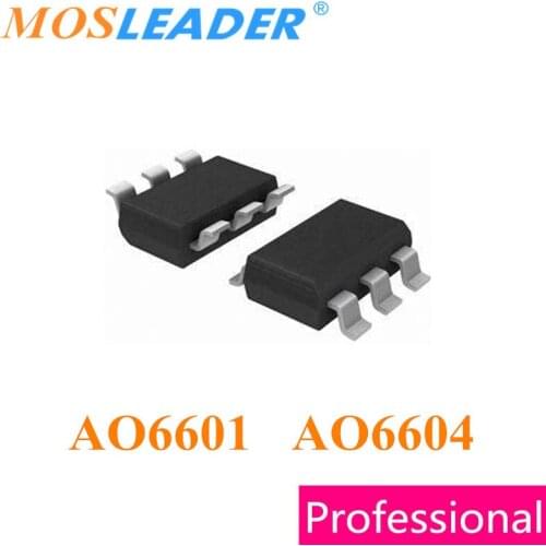 Mosleader AO6601 AO6604 SOT23-6 500PCS 3000PCS TSOP6 High quality N + P Channel 30V 20V made in China High quality