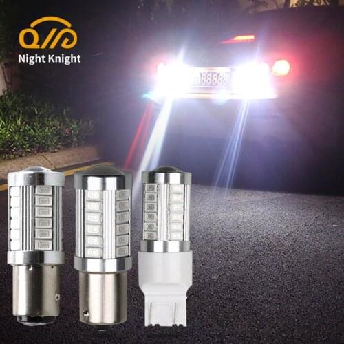 Night knight LED Reversing Brake Lights Car Motorcycle Strobe Bulbs T20 W21W 1156 BAU15S BA15S 1157 PY15D Fog Lamps Turn Signal