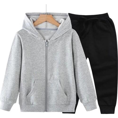 Girls clothes boy sets Hoodies+pants autumn winter hooded sweatshirt sweatpants toddler girl clothes cotton spring tracksuits