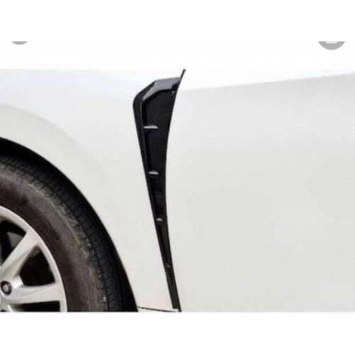 Roxform Front Fender Hood Grill Venti 2 Pcs Piano Black Car Exterior Accessories Tuning For Rubber Flexible Volkswagen Polo-Line