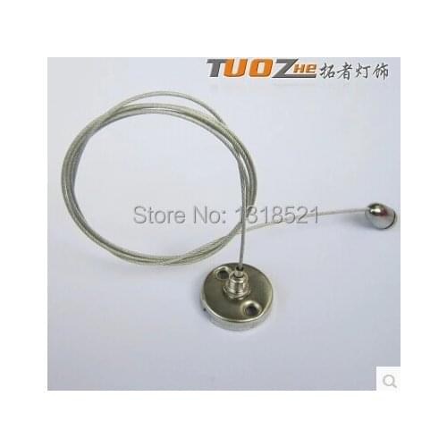 Free shipping Steel cable hanging wire panel light/pendant light steel wire T5 lamp hanging wire steel wire rope 1.5meter