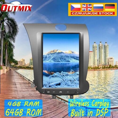 PX6 DSP Carplay Tesla screen Android 9.0 Car Multimedia Player For KIA CERATO K3 FORTE 2013-2016 GPS Radio Auto stereo head unit