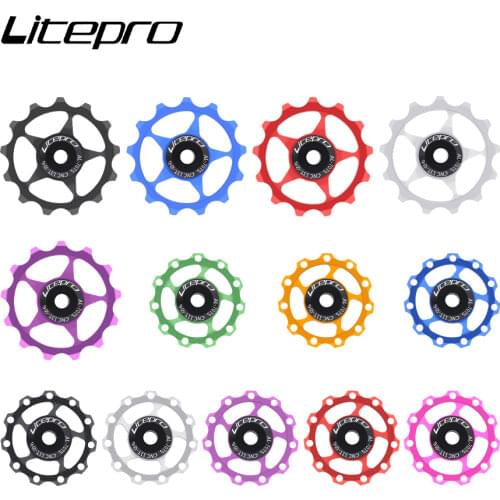 Cycling Bike Aluminum Alloy Jockey Wheel Rear Derailleur Pulley 11T 13T Bicycle Guide Pulley Bearing