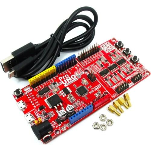 Massduino UNO Pro R3 for arduino uno r3 Compatible DAQ 16bit ADC 16bit DAC Onboard 4.096V REFERENCE source VUSB Micro USB Cable