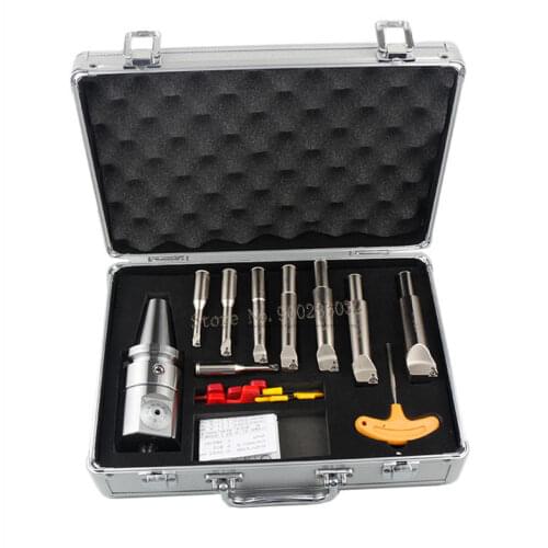 High Precision NBJ16 Boring Head System HSK63A SK50 MTA5 BT50 Holder 8pcs 16mm Boring Bar
