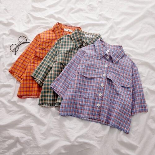 Женские рубашки в клетку YMXJYWL China At AliExpress