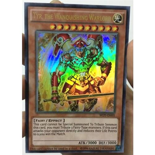Yu Gi Oh TYR THE VANQUISHING WARLORD 2008 Prize English DIY Toys Hobbies Hobby Collectibles Game Collection Anime Cards