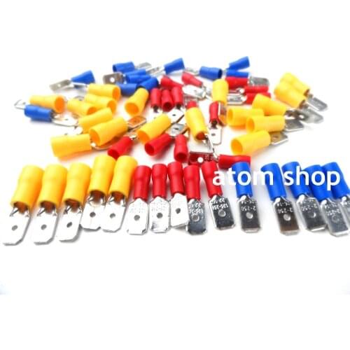 MDD1.25-250 MDD2-250 MDD5.5-250 Insulated Spade Crimp Wire Cable Connector Terminal feMale