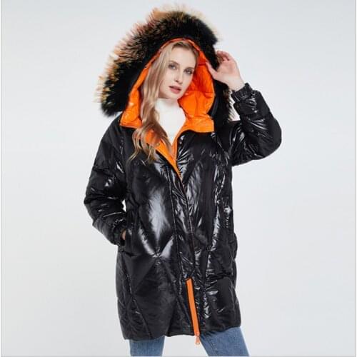 New Women Winter Long White Duck Down Jacket With Hood Female Loose Casual Thick Warm Zipper Coat Windproof Waterproof jackets