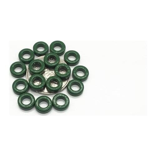 10 pcs Green Color Iron Manganese Zinc Oxide Magnetic Ring 9x5x3mm Anti-Interference Magnetic Core Magnetic Ring High Conduct