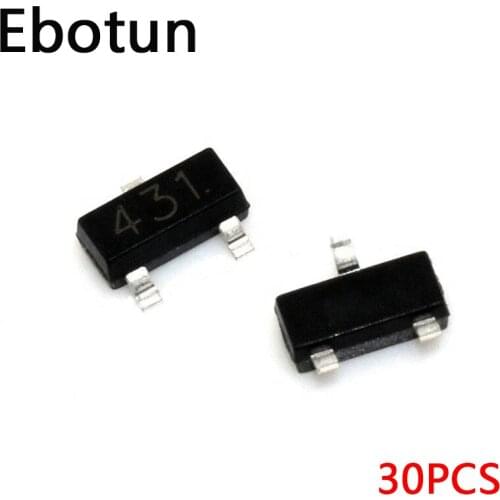 30PCS TL431 SOT TL431A SOT-23 431 SOT SMD new voltage regulator IC