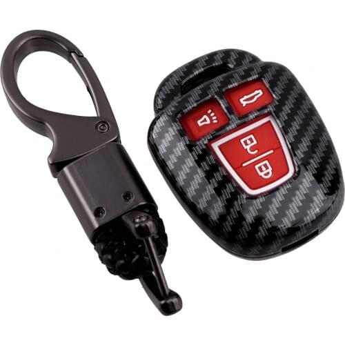 4 Button Key Cover Case Shell Fob Car Fit For Toyota Camry Corolla Prius Highlander RAV4 Vios Yaris Tacoma Tundra 2018 2019 2020