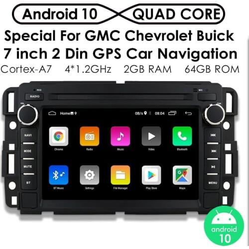 64G ROM 7" 2 Din Android 10 Car Radio GPS for GMC Yukon 3 Denali Acadia Chevrolet Silverado Tahoe Monte Multimedia Player WiFi