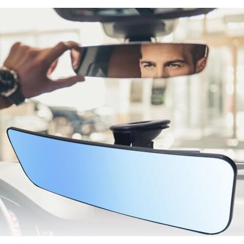 Car Mirror Interior Rearview Mirrors Universal Auto Rear View Mirror Anti-glare Wide-angle Surface Blue Mirror Auto Accessories