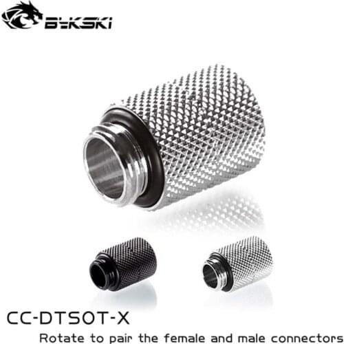 Bykski Male-Female Adapter Compression M-F Rotary Inner G1/4 Thread Water Cooler Accessories PC Cooling MOD Parts CC-DTSOT-X
