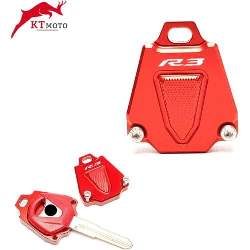 For YAMAHA YZF-R3 YZFR3 YZF R3 2015 2016 2017 2018 2019 2020 2021 High Quality CNC Key Cover Case Shell Motorcycle accessories
