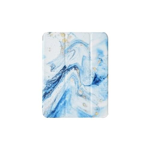 Green Marble for iPad Air 3 Case Lightweight PU Leather Case with Smart Auto Sleep Flip Stand Cover for iPad 10.2inch pro11 12