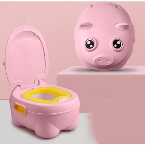 MOTOHOOD Baby Potty Toilet Training Toilet Seat Childrens Kids Portable Urinal Cute Pig Training Potty Toilet