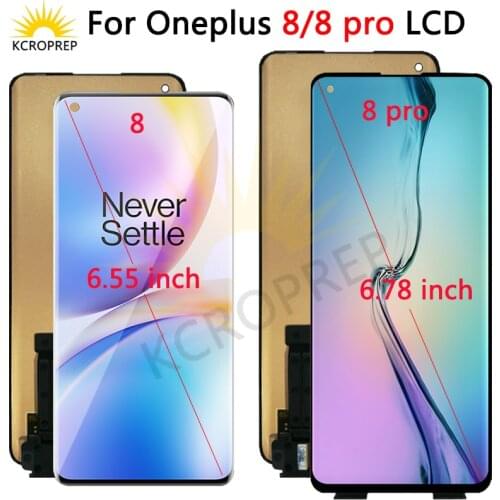 For OnePlus 8 Pro LCD Display Screen Touch Digitizer For oneplus 8 LCD New Replacement Parts For OnePlus 8Pro LCD Oneplus 8 LCD