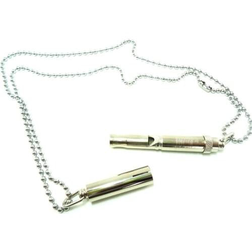 Bird Stainless Steel Whistle Parrot Training Toy Chain Pet Products Bird Supplies Parrot Toys