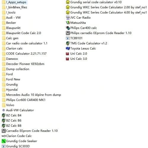Radio Code Calculators Collection
