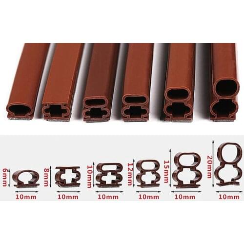 Hot sales 6m self-adhesive silicone rubber windshield seal door and window anti-collision windproof soundproof seal