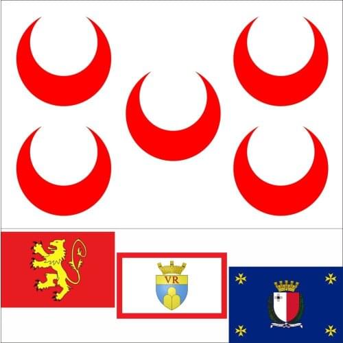 Malta Naval Jack Civil Ensign President Flag 3X5FT 100D Polyester Double Stitched High Quality 90X150CM Banner