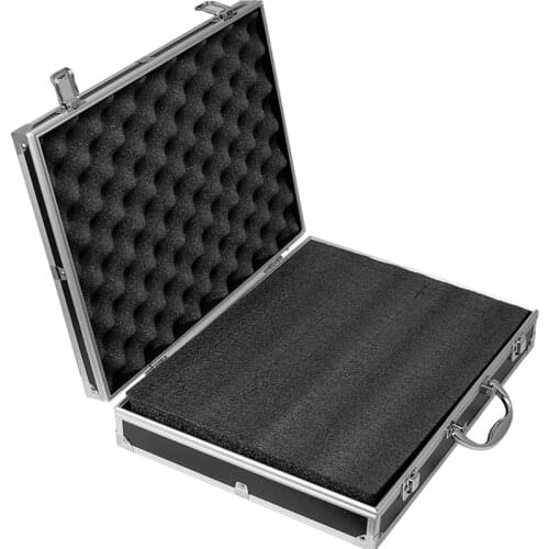 Multi-function Aluminum Alloy Tool Box hardware toolbox high quality Impact resistant safety case with foam lining 37x28.5x8cm