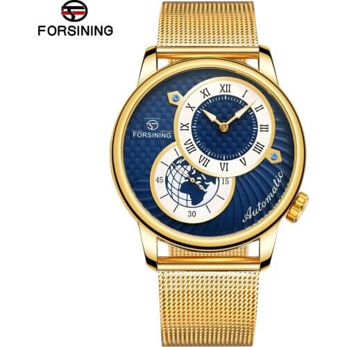 2021 New Forsining Best-Selling Automatic Mechanical Skeleton Watch For Business Men Double Ring Dial Sports Male Wristwatches