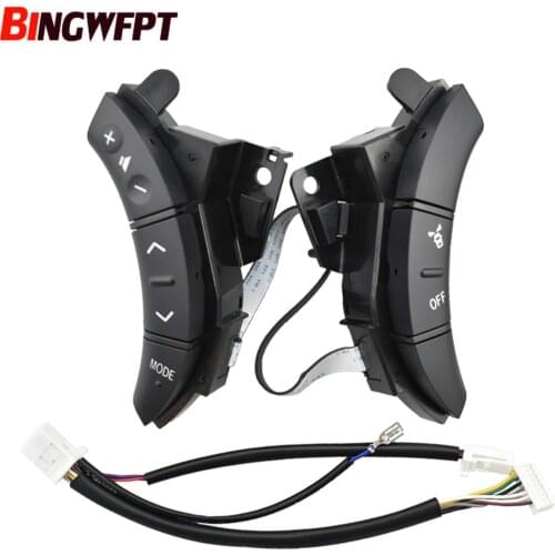 New Black Color Left + right OEM 75B037 For Toyota Highlander Land Cruiser Steering Wheel Controls Switch