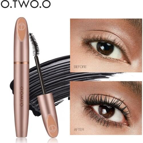 O.TWO.O 4D Silk Fiber Eyelash Mascara Cosmetics Mascara Waterproof Ink Rimel For Eyelash Extension Curling Thick Eye Lashes