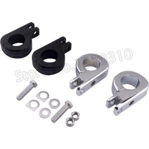 Motorcycle Foot Rest Peg P-Clamp Mounting Kits case 1 1/4" 32mm Highway bar For Harley engine guards Crash Bar Clamp Bolt