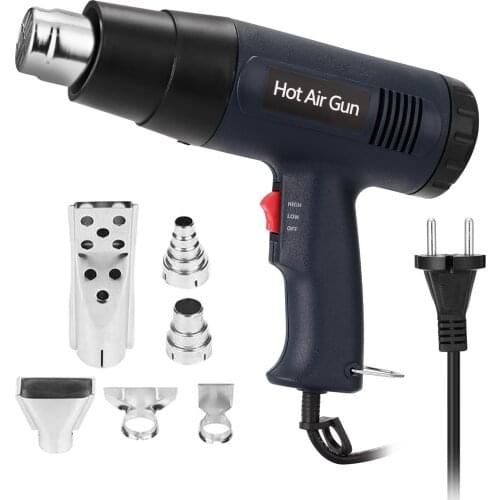 2000W Portable Digital Display Electric Hot Air Machine Handheld Dual Wind Speed Film Heating Hot Air Power Tool