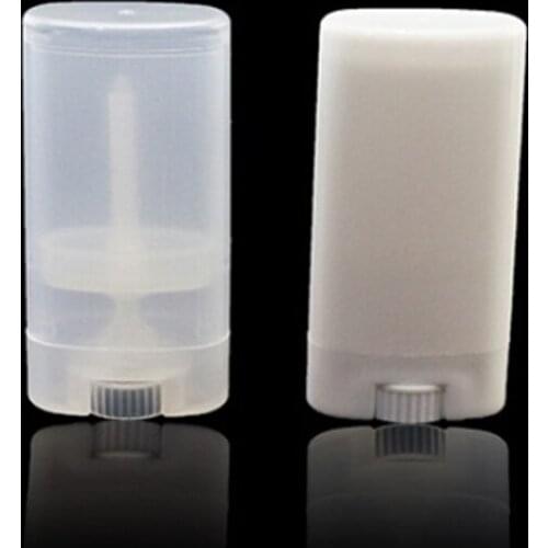 Plastic Empty DIY Oval Lip Balm Tubes Portable Deodorant Containers Clear White Lipstick Fashion Cool Lip Tubes Best Selling