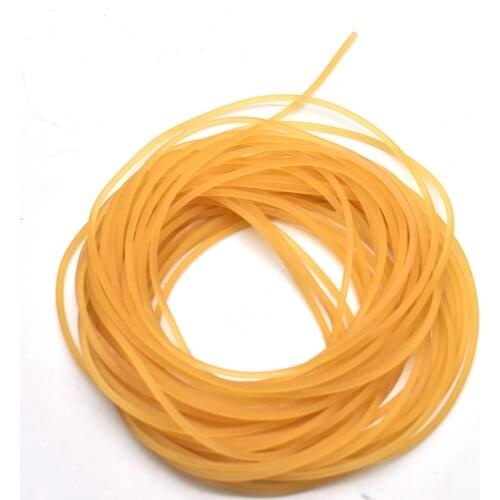 6-10 Meters Diameter 2mm Solid Elastic Rubber Line High Quality Natural Clolor And Red Color Fishing Rope