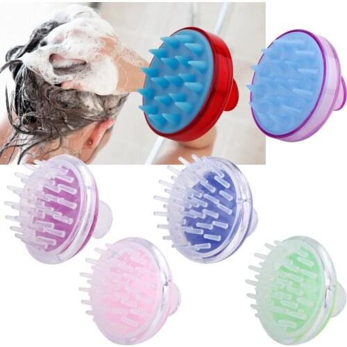Hair Comb Silicone Head Massage Brush Hair Scalp Massager Shampoo Brush Handheld Shower Head Head Wash Brush Meridian Hair Comb