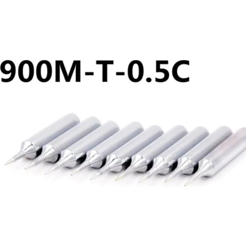 SZBFT 10pcs/lot Lead-free Replaceable 900M-T-0.5C Soldering Iron Tips For Soldering Station for hakko aoyue free shipping