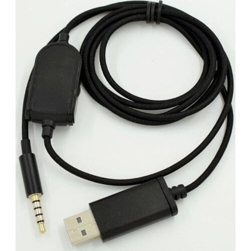 USB Replacement Audio Cable for Logitech Astro A10 A40 Headphones Microphone Volume Control Compatible Windows 10 23 AugT0