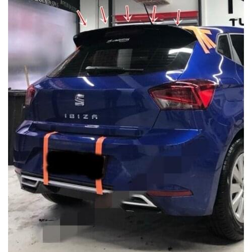 For Seat Ibiza 2018 Model Spoiler Fiber Accessories Painted All Color Lined Ornament Modify Sporty
