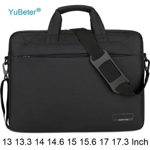 YuBeter Male Female Laptop Bag Briefcase 13.3 14 15 6 17 3 Inch Portable PC Shoulderbag for MacBook Air Pro Asus Dell Lenovo HP