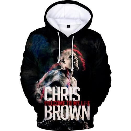 3D Print Chris Brown Hoodie Fashion Sweatshirts Men Women Long Sleeve Streetwear Harajuku Hoodies 3D Clothes Casual Plus Size