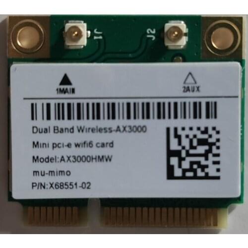 Wifi 6 3000Mbps Bluetooth 5.1 AX3000HMW For Intel AX200 Wireless Mini PCI-E Wifi Card 802.11ax/ac 2.4G/5Ghz Adapter