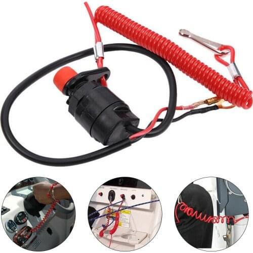 1PC Boat Outboard Engine Motor Lanyard Kill Stop Switch Safety Tether For Yamaha